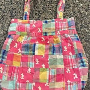 Walt Disney World Disneyland Resort Mickey Mouse Patchwork Tote Bag 15 in